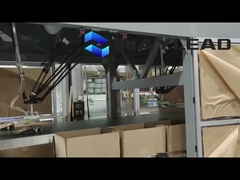 Ελεγχόμενο από PLC αυτόματη γραμμή συσκευασίας ψωμιού 35-150 σακούλες/μίνι