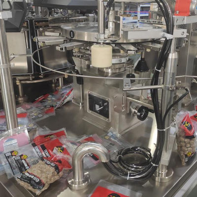 Stainless Steel Premade Pouch Packing Machine with 70 bags/min Speed and GMP Compliant Design