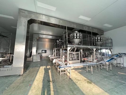 30 M/min Ταχύτητα τροφοδοσίας Σύστημα ελέγχου PLC Αυτοματοποιημένη γραμμή συσκευασίας για 250-350g/m2 Μέγεθος κουτιού