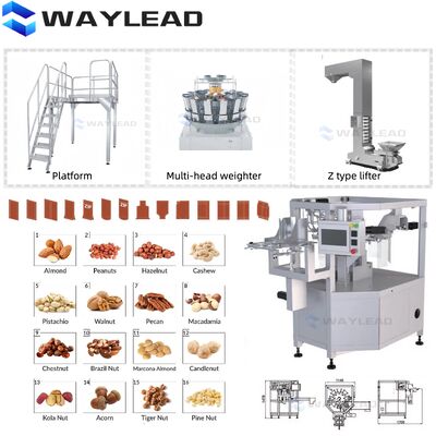 Dust-proof Powder Anti-drip Liquid Automatic Bagging Machine Pre-made Pouch Filler Sealer